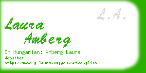 laura amberg business card
